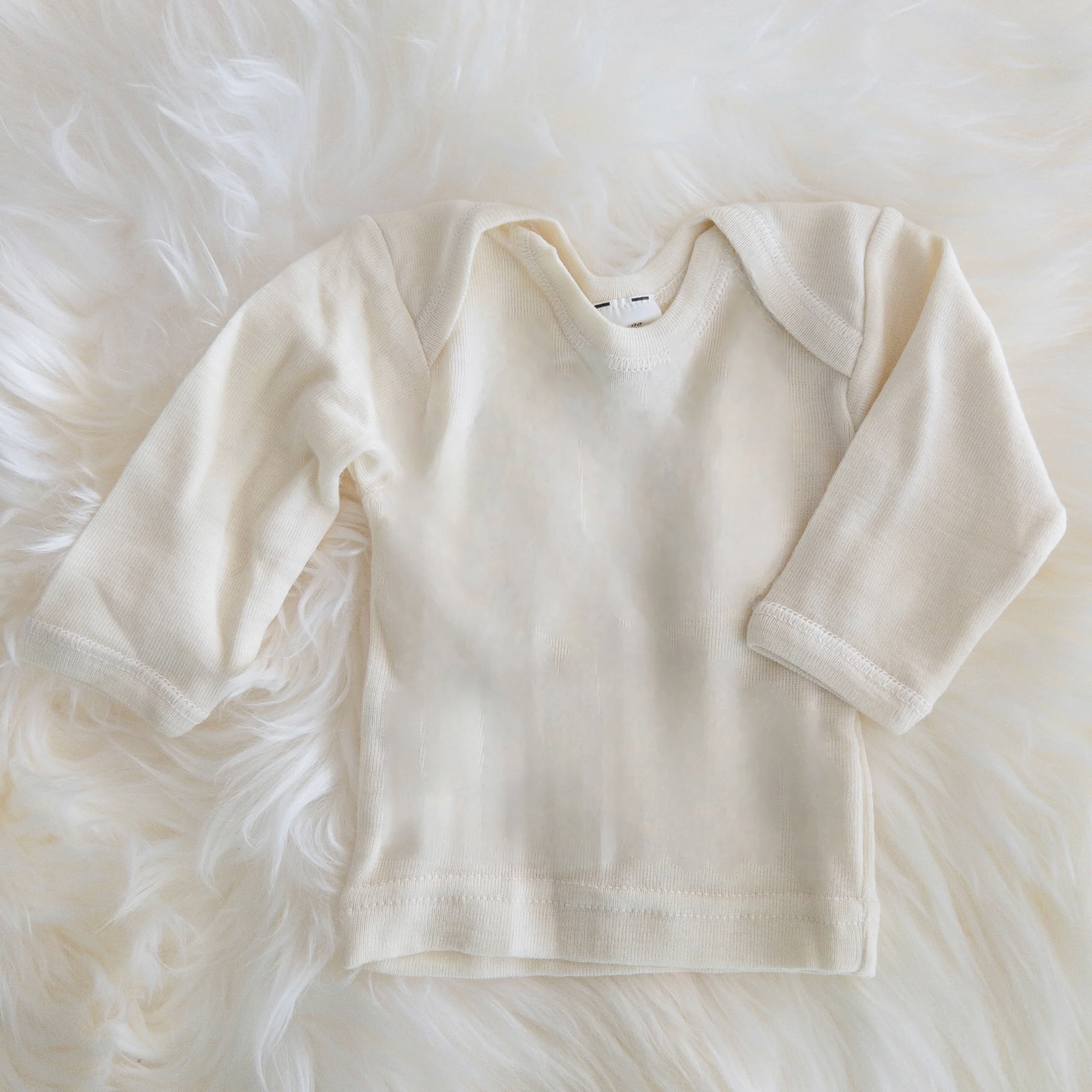 Hocosa baby shirt long-sleeve in organic wool/silk