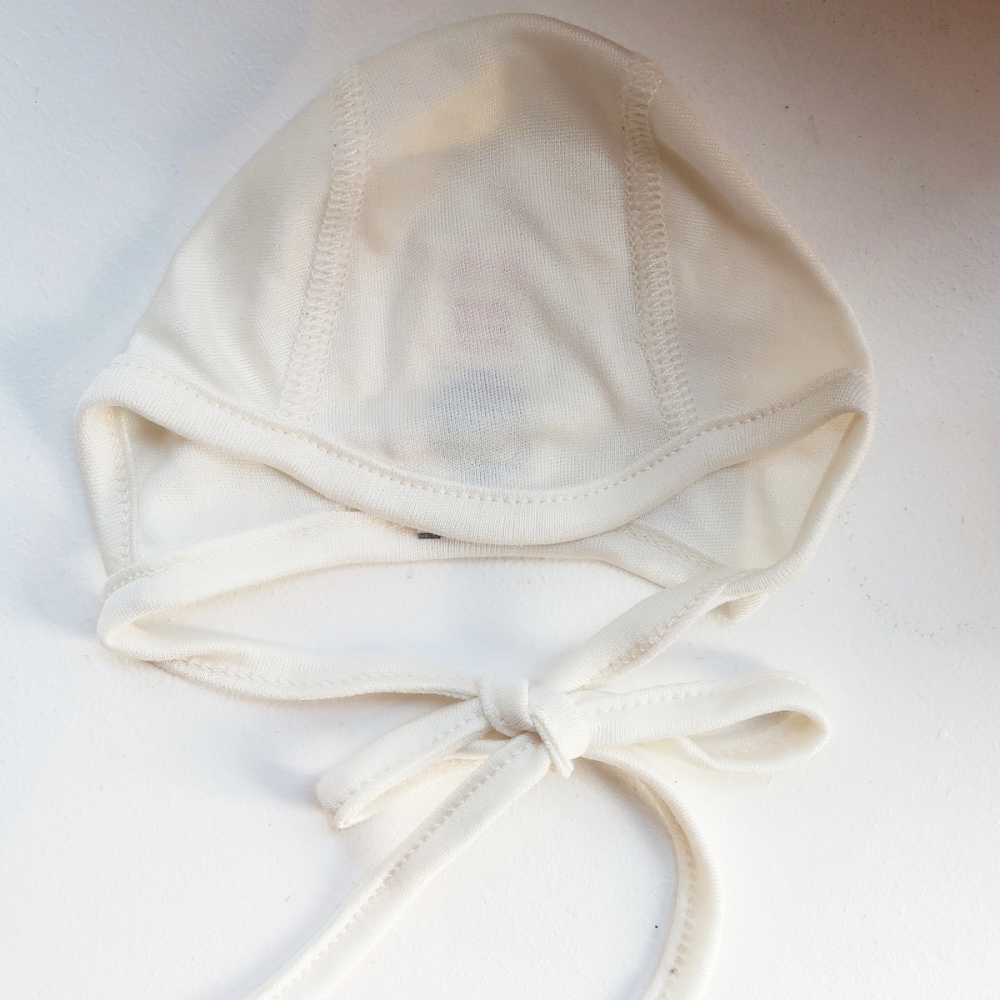 Hocosa Baby SilkWool Bonnet with Ties